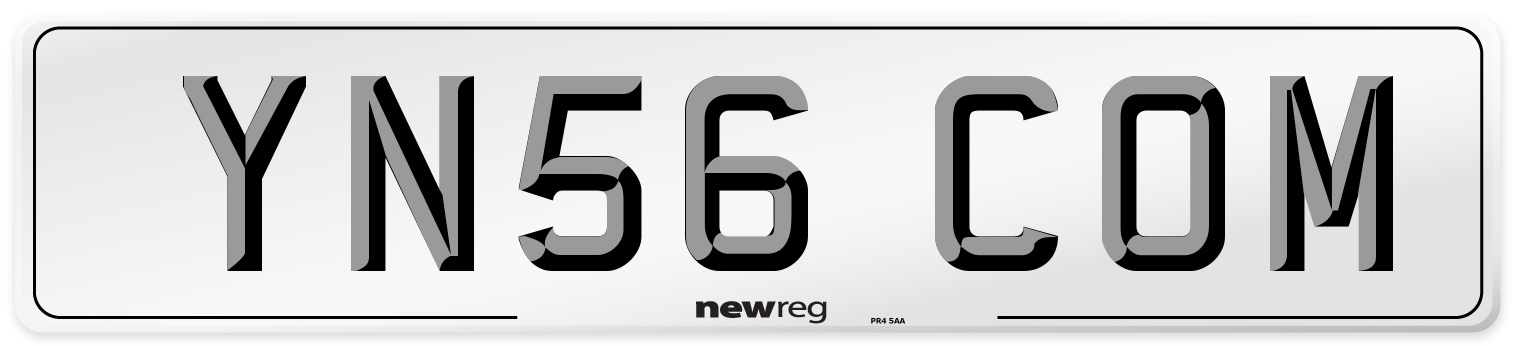 YN56 COM Number Plate from New Reg